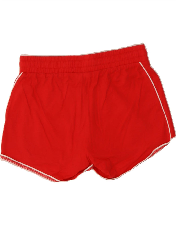 CHAMPION Womens Graphic Sport Shorts UK 14 Medium Red Vintage Champion and Second-Hand Champion from Messina Hembry 
