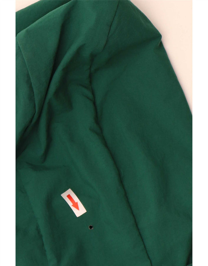 Giacca da ginnastica da uomo con cappuccio Adidas grande in nylon verde