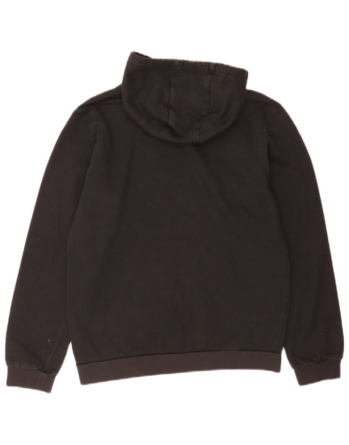 Felpa con cappuccio da uomo Adidas Small in cotone nero