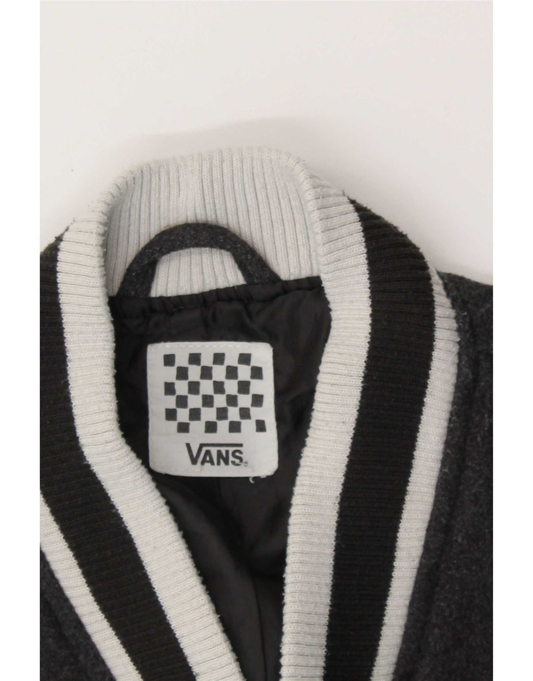 Giacca Varsity grafica da donna Vans UK 14 Lana color block grigio medio