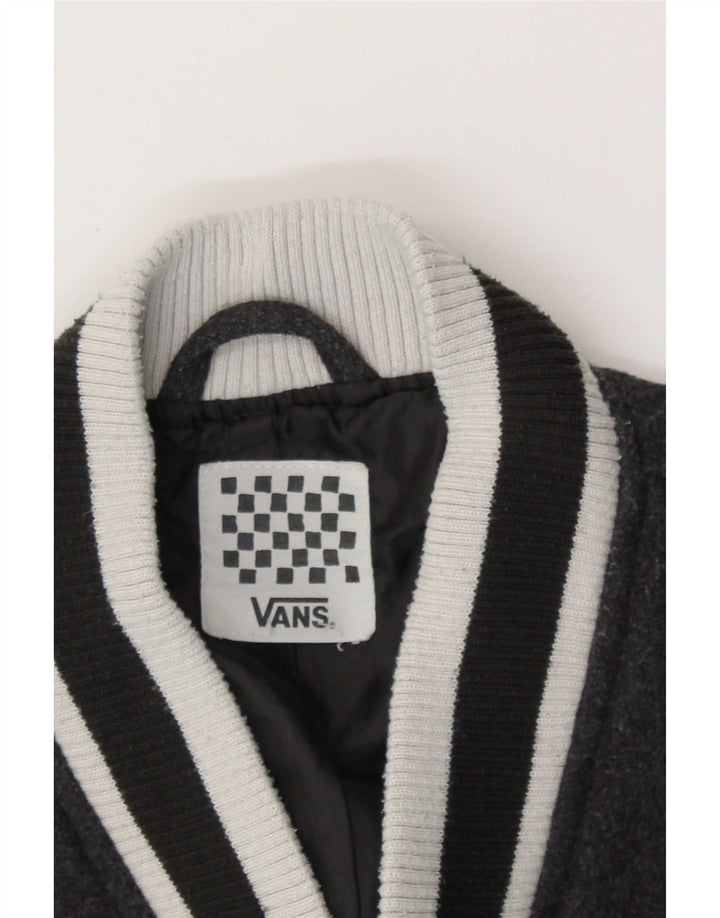 Giacca Varsity grafica da donna Vans UK 14 Lana color block grigio medio