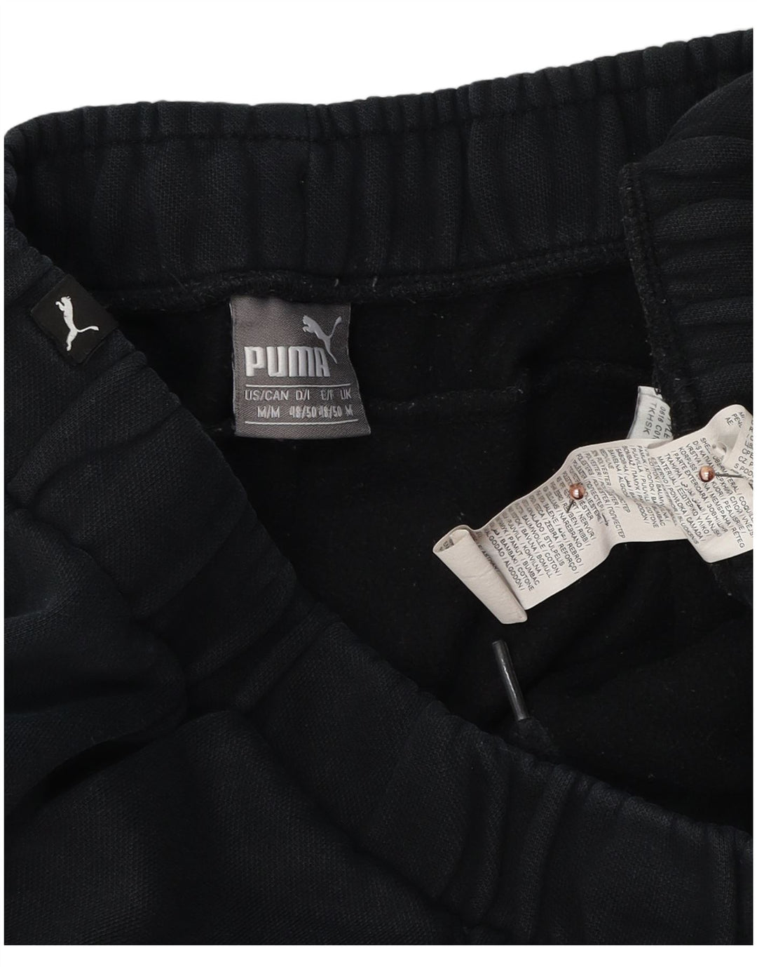 Pantaloni da tuta grafica da uomo Puma Joggers medio cotone nero