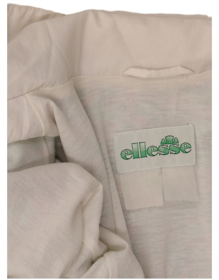 Giacca da ginnastica da uomo ELLESSE XL bianca geometrica