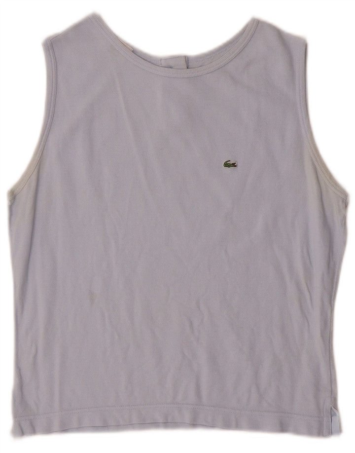 Canotta da donna Lacoste taglia 44 grande in cotone blu