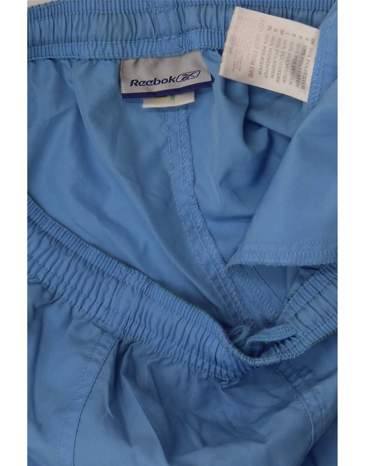 Pantaloncini sportivi Reebok da donna UK 12 poliestere blu medio