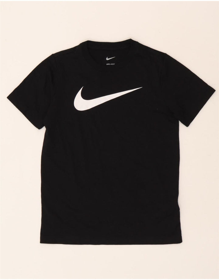 T-shirt grafica da ragazzo Nike Top 10-11 anni poliestere nero medio