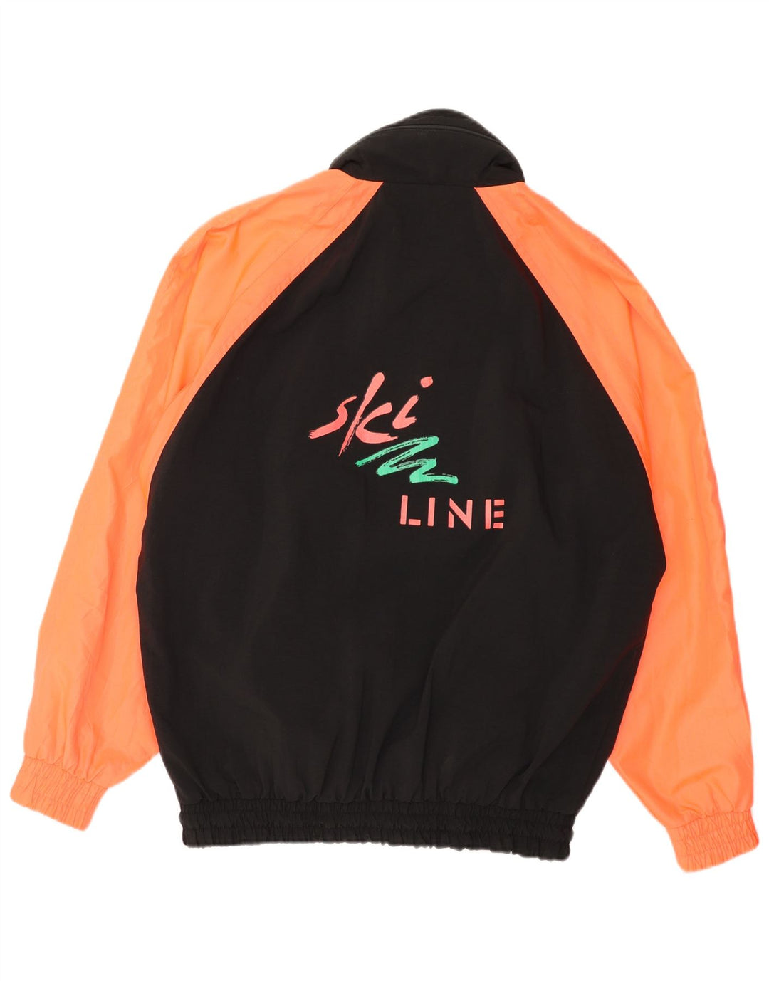 Giacca a vento grafica da uomo vestibilità ampia COSMOS UK 36 piccola nera