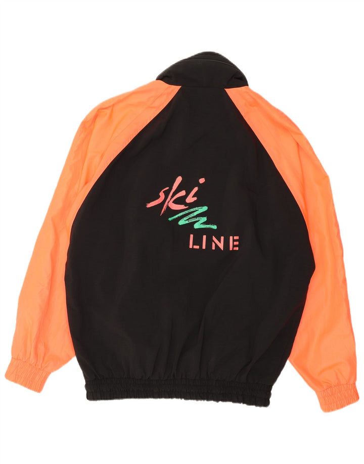 Giacca a vento grafica da uomo vestibilità ampia COSMOS UK 36 piccola nera