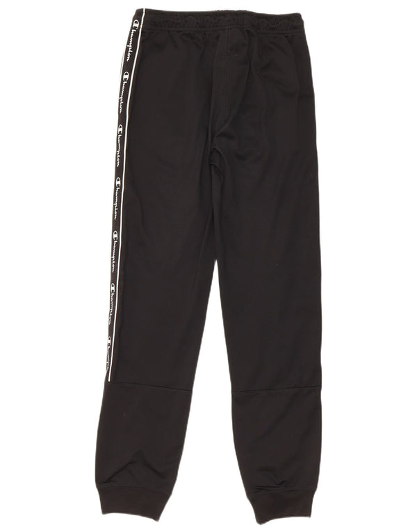 Pantaloni da tuta con grafica Champion da ragazzo, pantaloni da jogging, 11-12 anni, grandi, neri