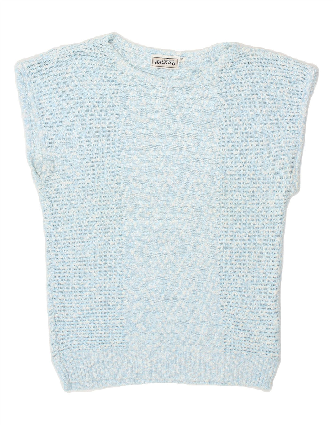 VINTAGE Womens Vest Tank Top IT 42 Medium Blue Cotton Vintage Vintage and Second-Hand Vintage from Messina Hembry 