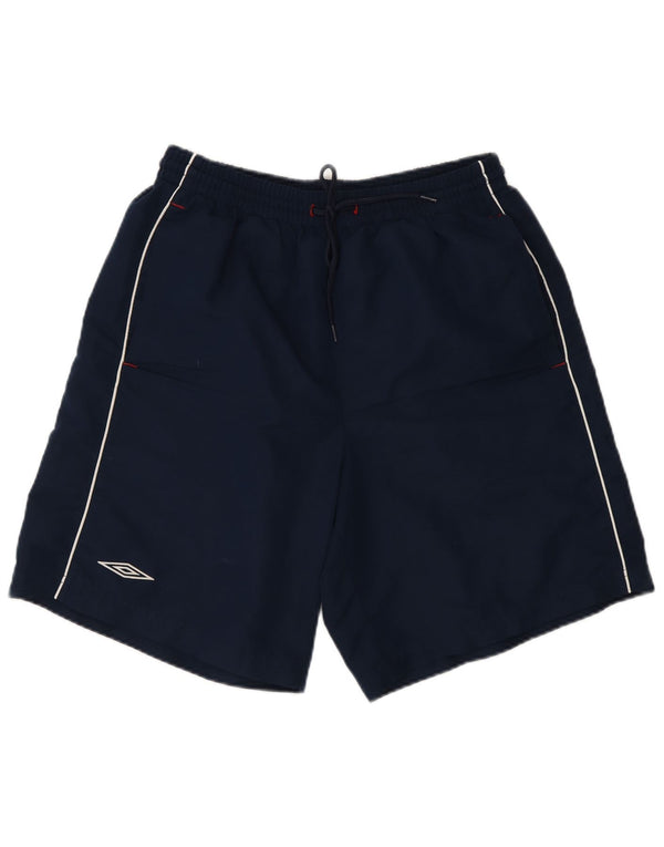 Pantaloncini sportivi grafici da uomo Umbro medio poliestere blu navy