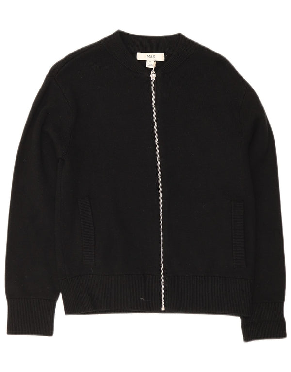 Maglione cardigan da donna Marks & Spencer UK 6 XS viscosa nera