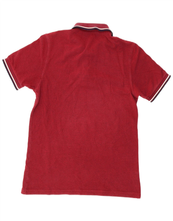 Polo da uomo Fred Perry a righe bordeaux medie