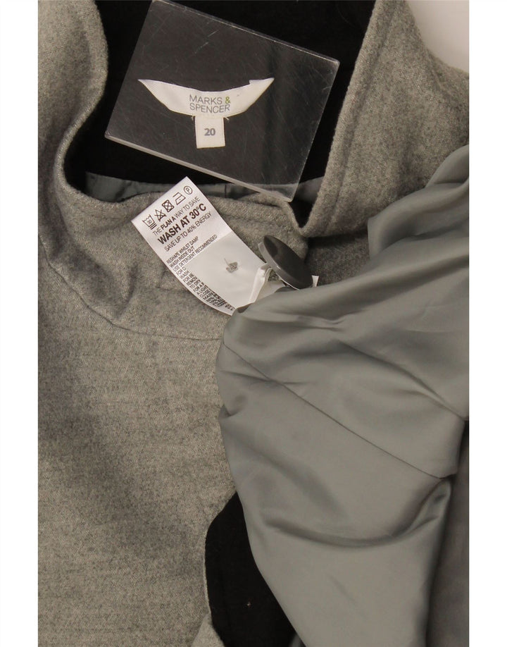 Giubbotto bomber da donna Marks & Spencer UK 20 2XL Poliestere grigio