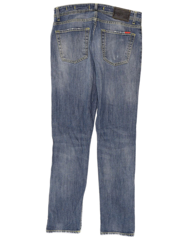 Jeans Slim Uomo Liu Jo IT 45 Small W30 L30 Blu Cotone