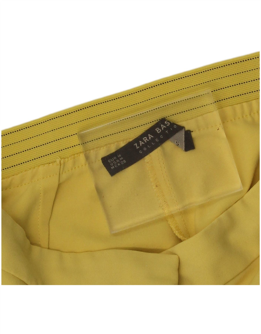 Pantaloni chino slim da donna Zara medi W28 L26 gialli