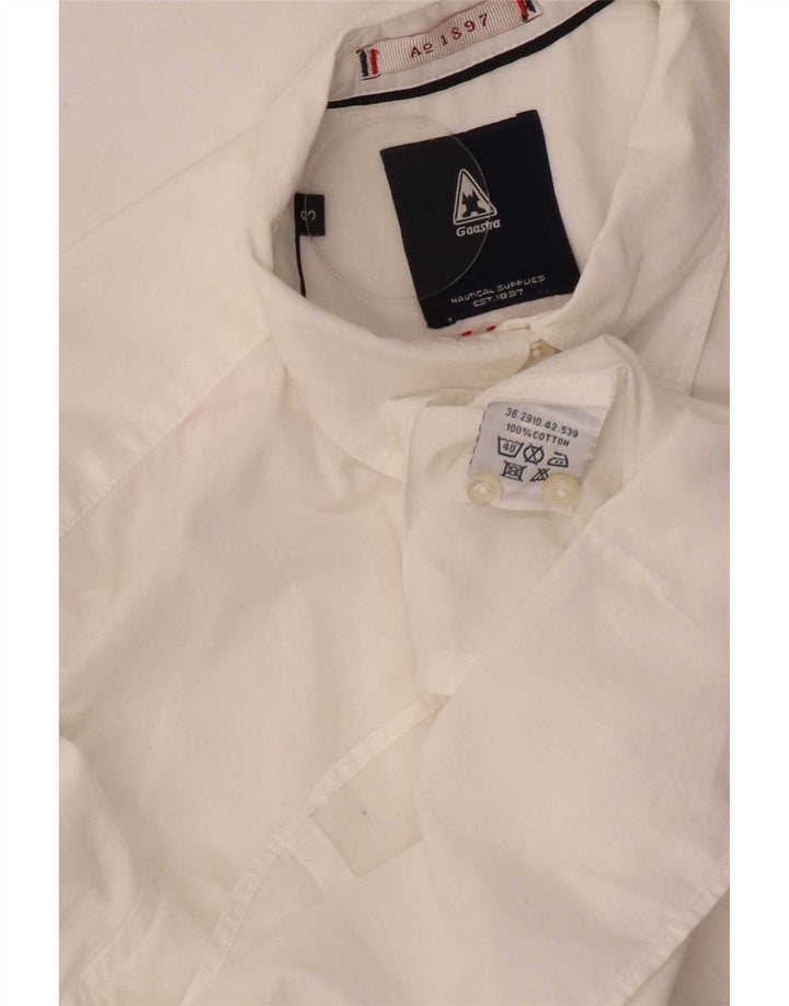 Camicia da donna Gaastra UK 10 piccola in cotone bianco