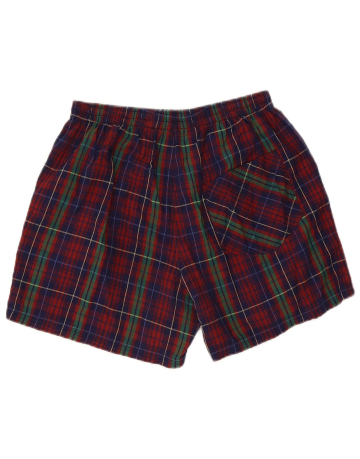 Pantaloncini sportivi vintage da uomo piccoli W28 L5 a quadri multicolori