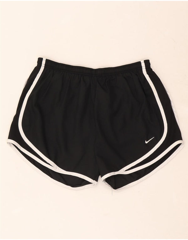 Nike Womens Dri Fit Sport Shorts UK 14 Medium Black Polyester