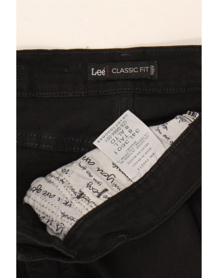 Jeans dritti vestibilità classica da donna LEE US 8 medi W28 L34 cotone nero