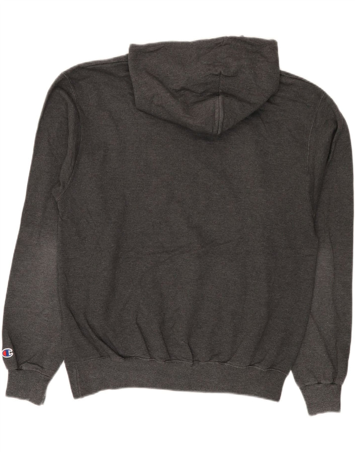 Felpa con cappuccio grafica Champion Tufts University da uomo grigio medio
