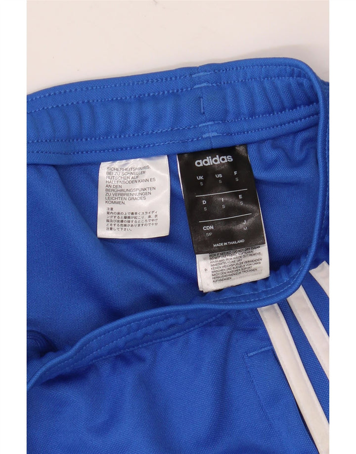 Pantaloni da tuta ADIDAS Climalite da donna UK 10 Small Blu Poliestere