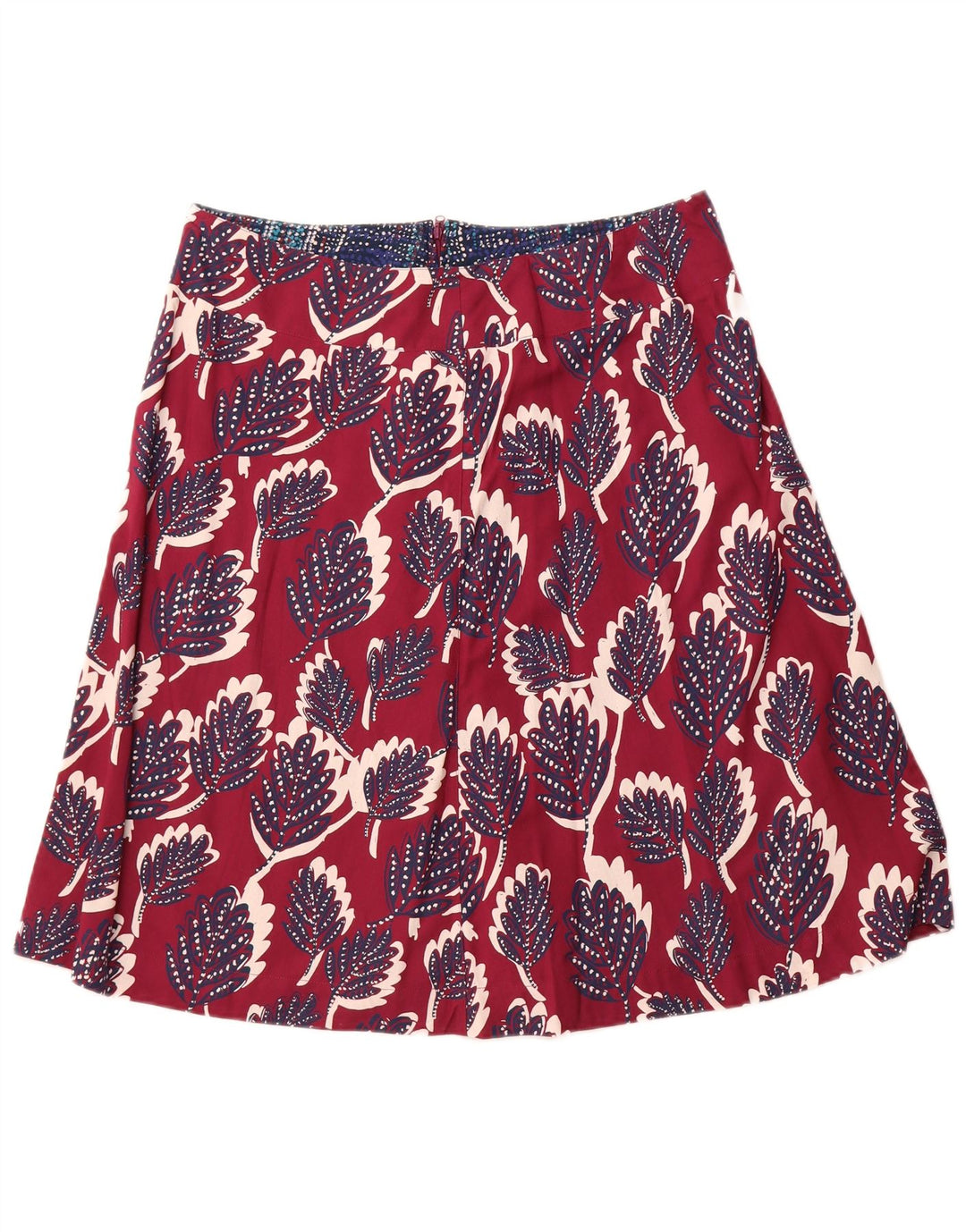 WHITE STUFF Gonna a trapezio da donna UK 14 Grande W34 Viscosa floreale rosa