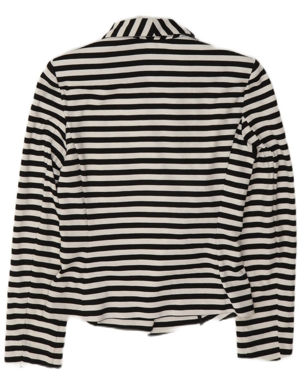 Giacca blazer da donna Marks & Spencer UK 10 Small Navy Blue Striped Nautical
