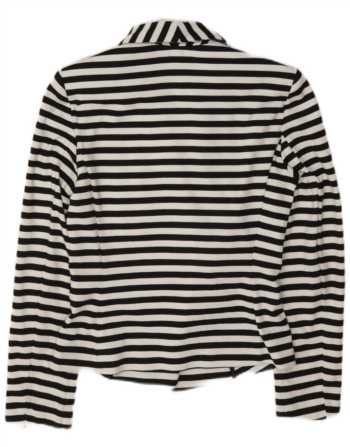 Giacca blazer da donna Marks & Spencer UK 10 Small Navy Blue Striped Nautical