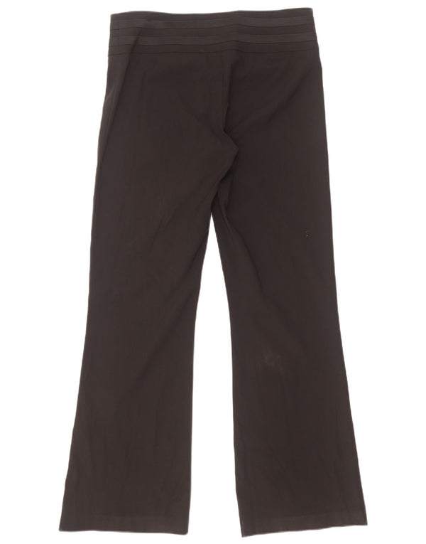 Pantaloni da abito bootcut a vita bassa da donna Oasis UK 10 piccoli W32 L31 neri