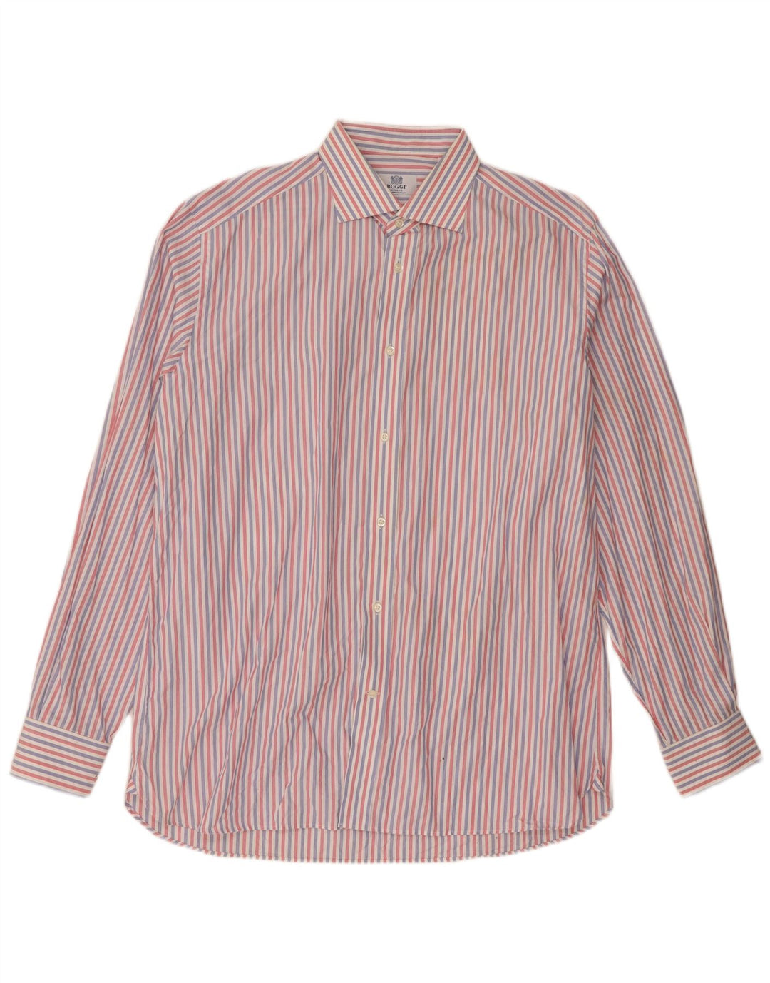 Camicia Boggi Milano da uomo in cotone a righe grandi rosse