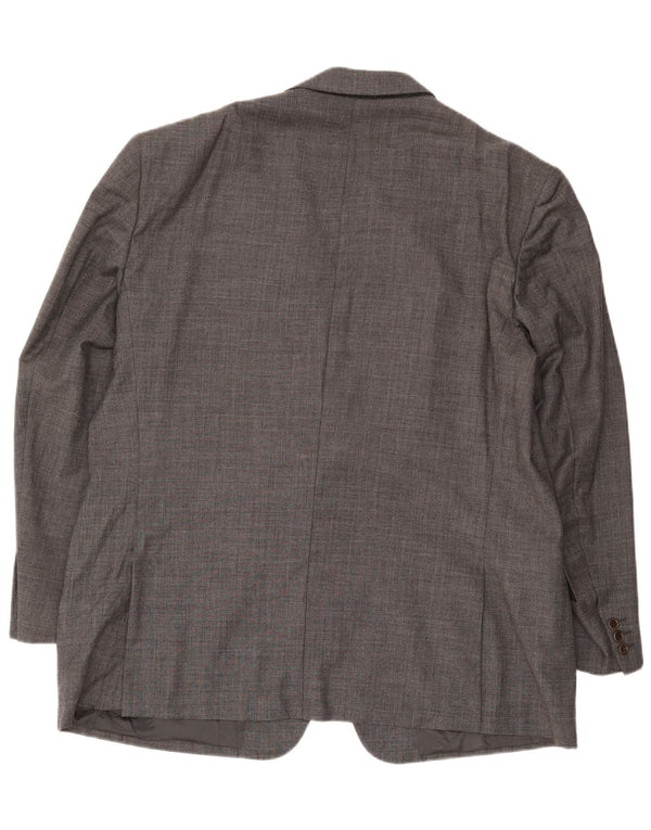 Giacca blazer da uomo a 2 bottoni Valentino UK 42 XL lana vergine grigia