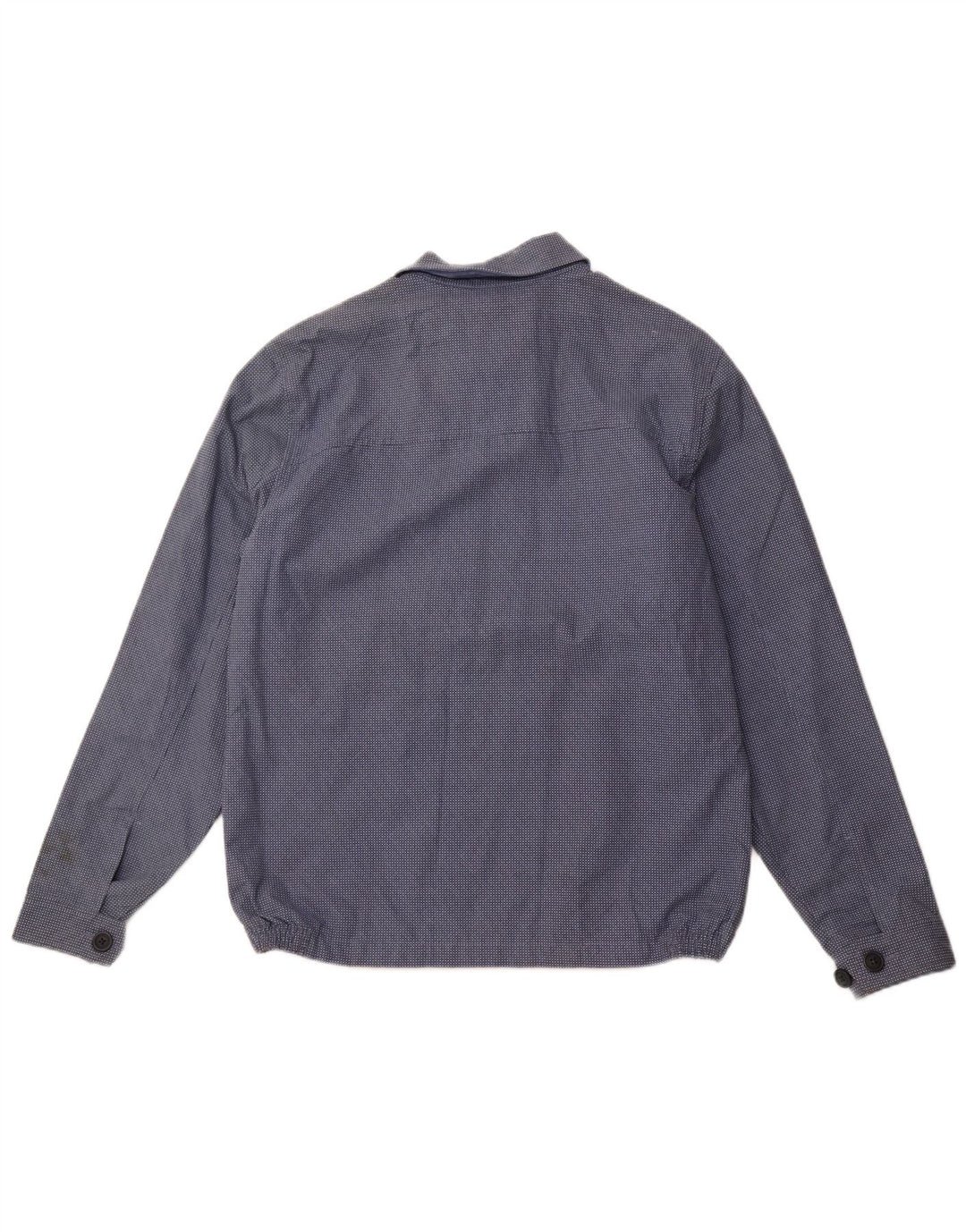 MARKS & SPENCER Giubbotto bomber da uomo UK 38 Cotone maculato blu medio