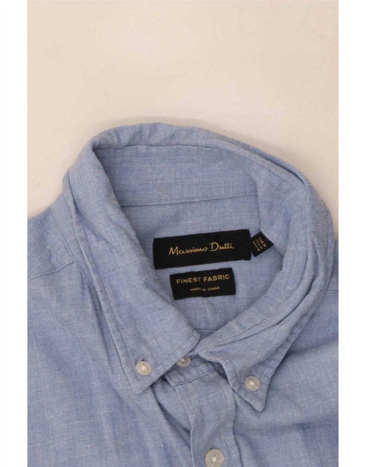 Camicia da uomo Massimo Dutti Blu medio
