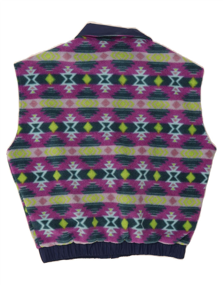 AESSE Mens Reversible Gilet UK 36 Small Navy Blue Geometric Vintage Aesse and Second-Hand Aesse from Messina Hembry 