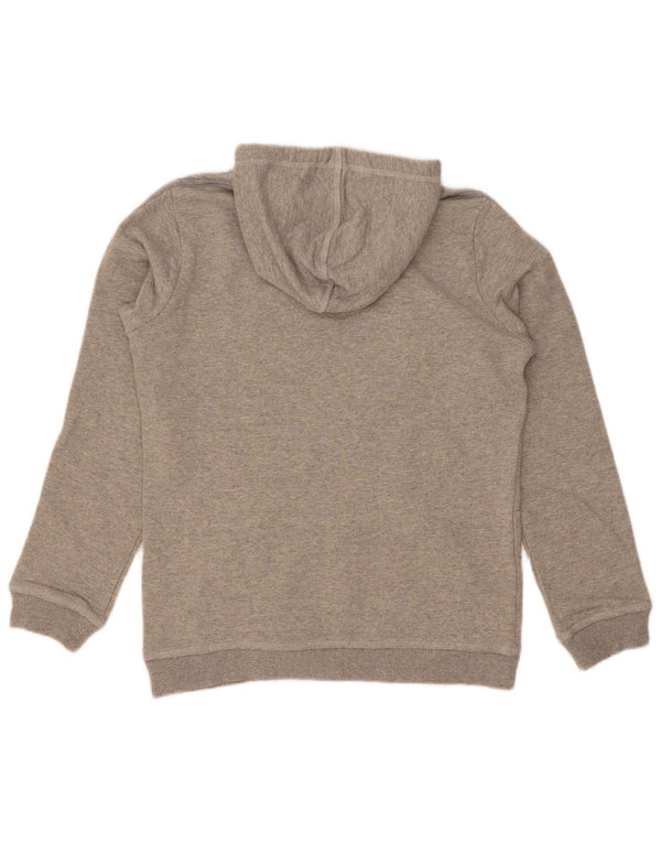 Felpa con cappuccio grafica da donna Adidas IT 46 Large in cotone chiazzato grigio