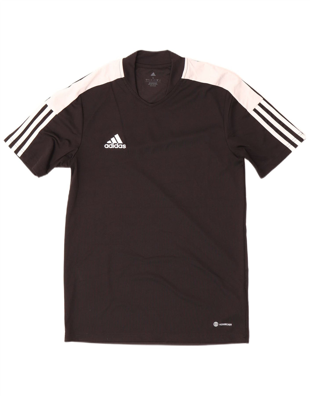 T-shirt Adidas Aeroready da uomo, piccola, in poliestere color block nero
