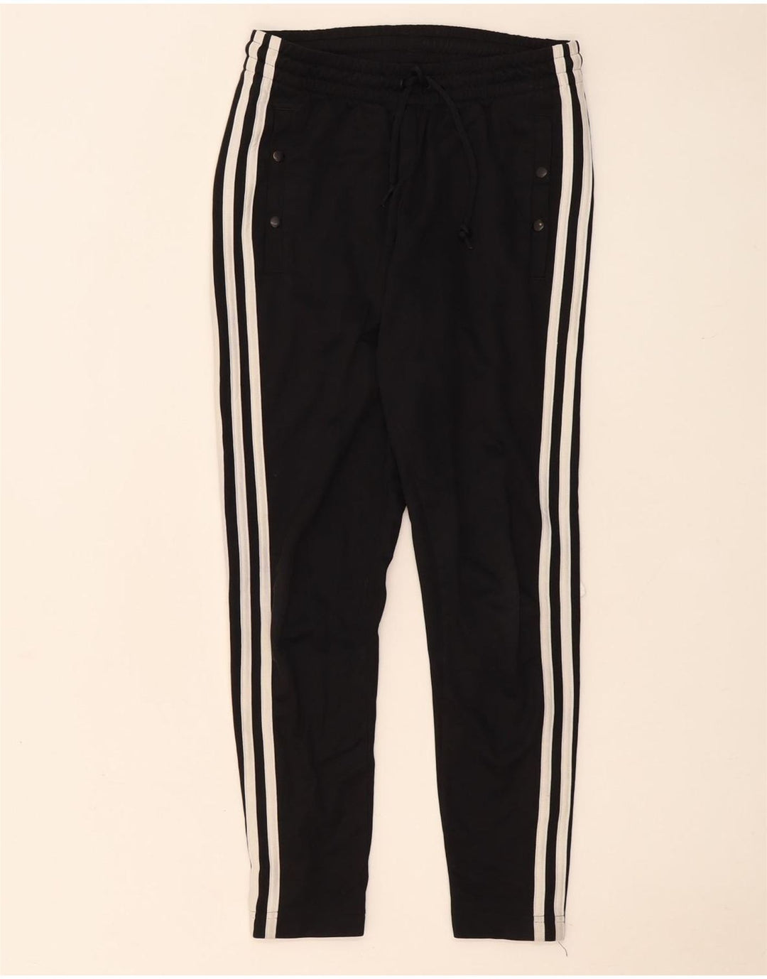 Pantaloni della tuta da donna Adidas UK 6 XS poliestere nero