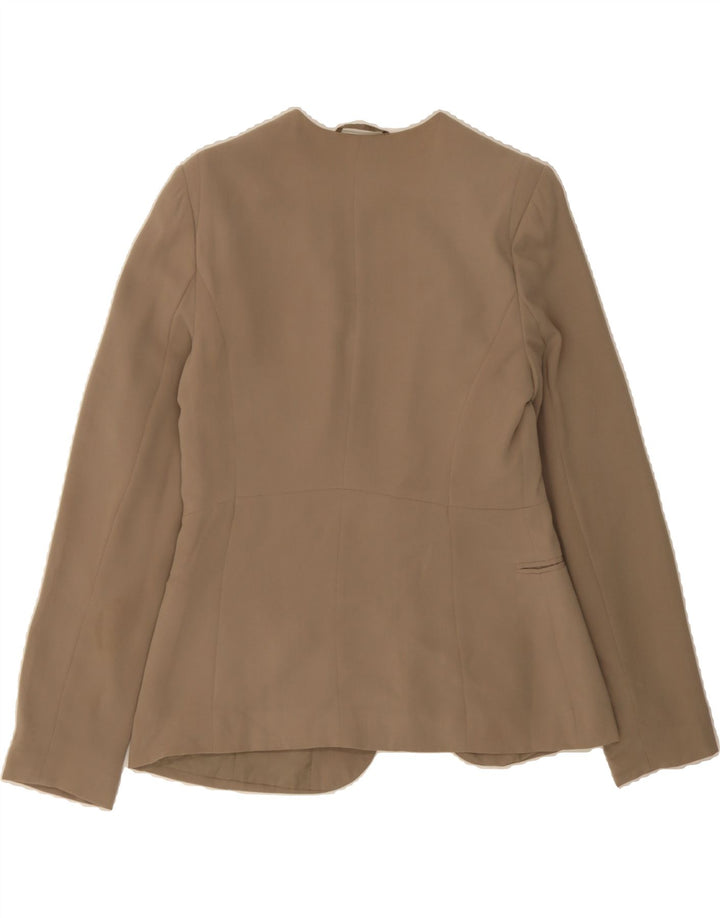 OASIS Womens Blazer Jacket UK 12 Medium Beige Polyester Vintage Oasis and Second-Hand Oasis from Messina Hembry 