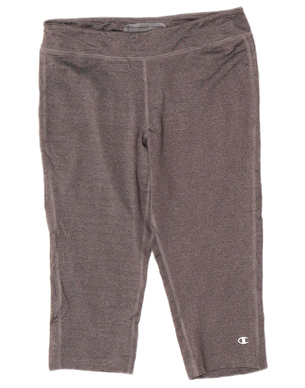 Leggings Capri da donna Champion UK 12 Poliestere grigio medio