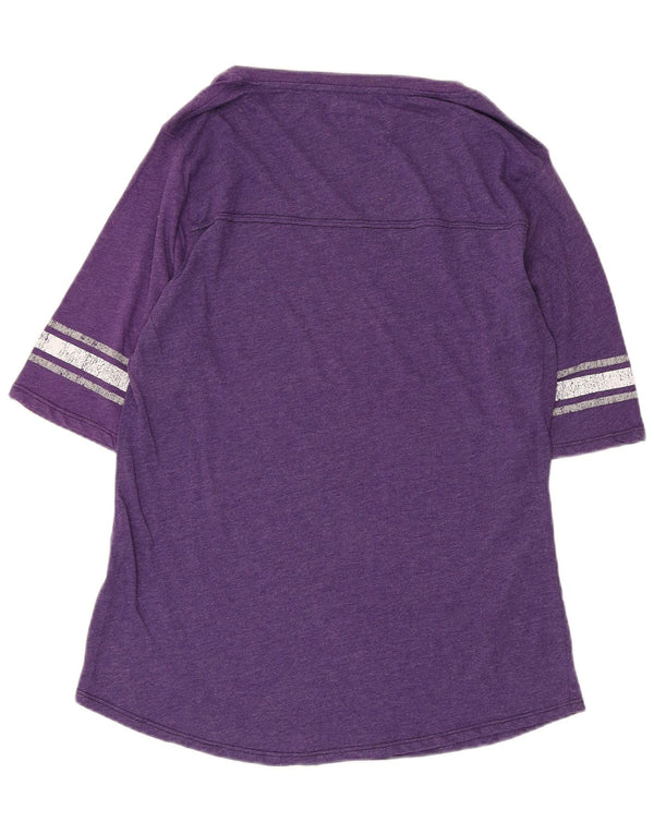 RUSSELL ATHLETIC Womens Graphic T-Shirt Top UK 20 2XL Purple