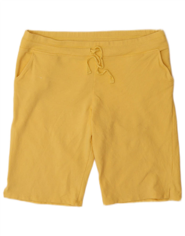 Pantaloncini sportivi da donna EDDIE BAUER UK 14 cotone giallo medio