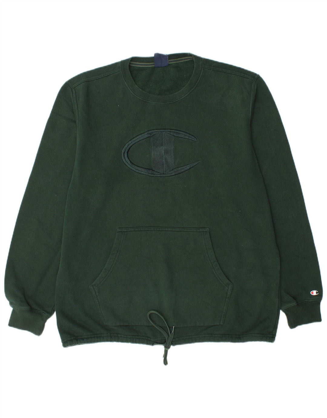 CHAMPION Felpa con grafica da uomo Maglione XL Cotone verde