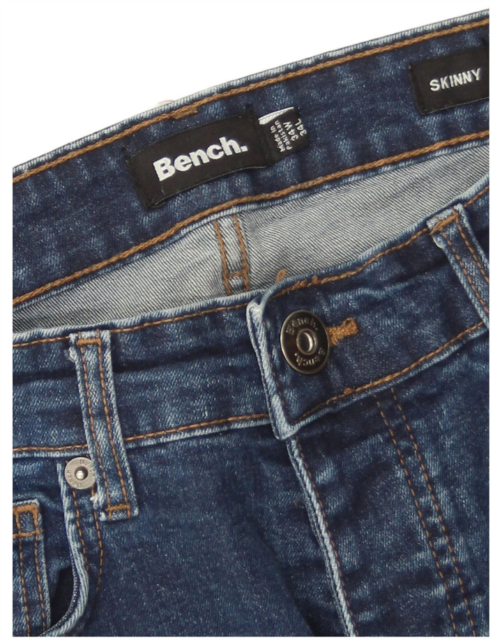 Jeans skinny da uomo Bench W34 L34 in cotone blu