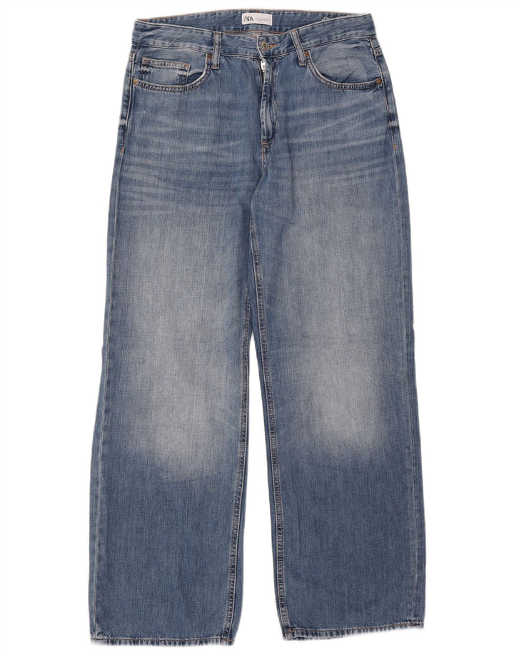 Jeans larghi da donna Zara EU 40 medi W30 L31 Blu