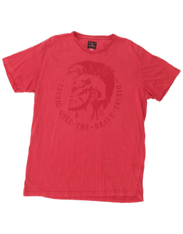 T-shirt grafica da uomo DIESEL Top 2XL Rosa