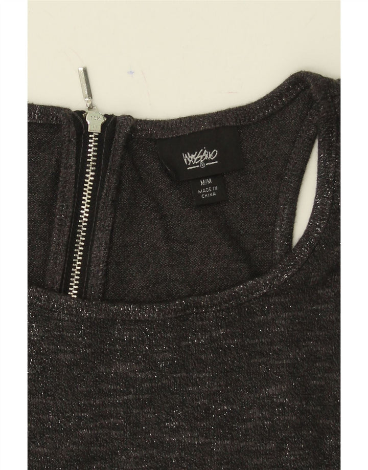 MOSSIMO Womens Vest Top UK 12 Medium Grey Flecked Rayon Vintage Mossimo and Second-Hand Mossimo from Messina Hembry 