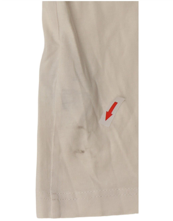 T-shirt grafica da uomo Champion Top XS in cotone bianco