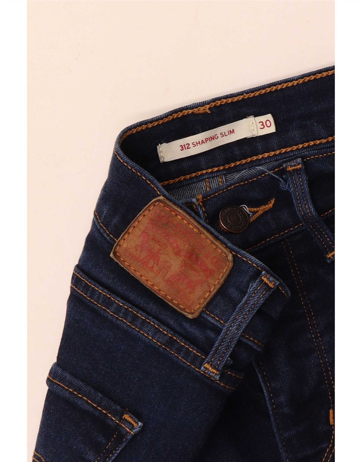 Levi's Donna 312 Shaping Slim Jeans W30 L27 Blu Navy