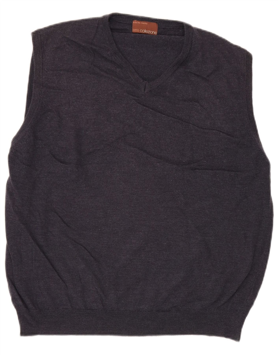 Canotta da uomo Marks & Spencer XL in lana merino blu navy